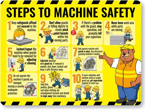 cnc machine safety poster|mechanical workshop safety posters.